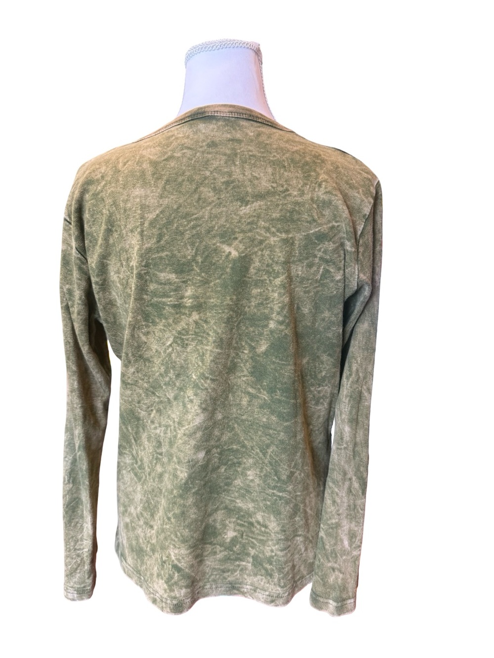Boho Patchwork Floral Long Sleeve Top Size Large 100% Cotton Hippie Festival - Picture 6 of 6